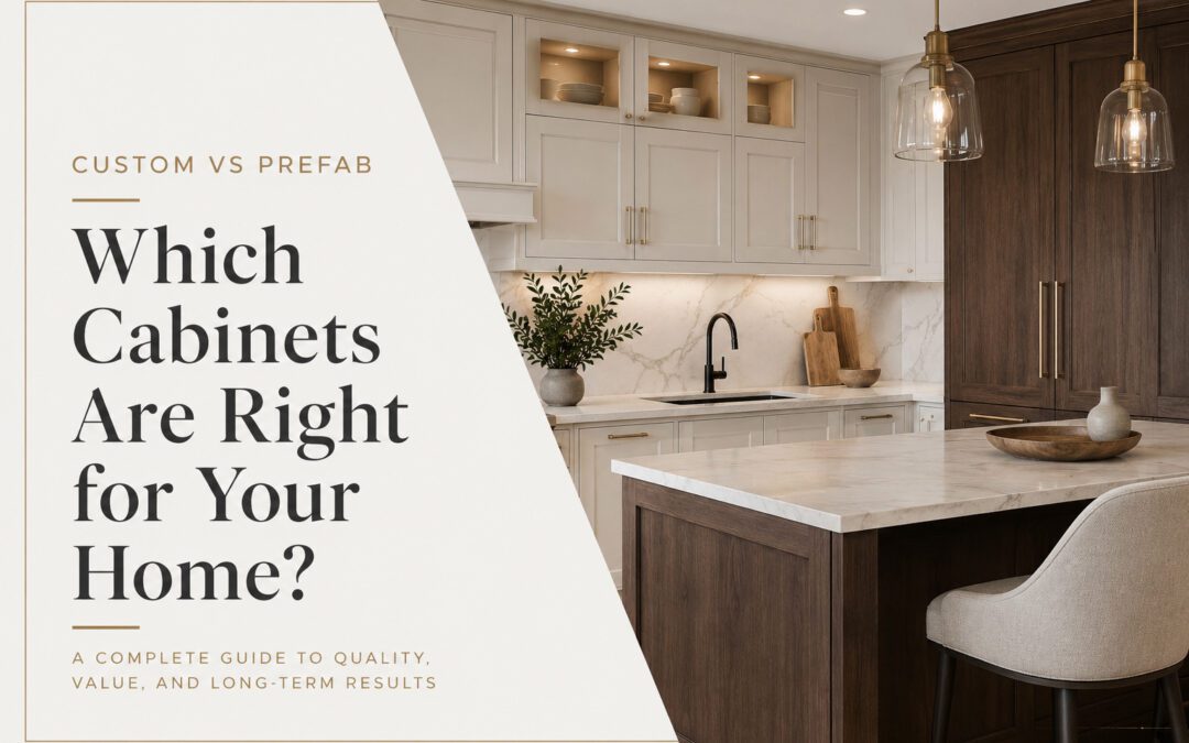 Custom vs Prefab Cabinets: Which Is the Better Choice for Your Home?