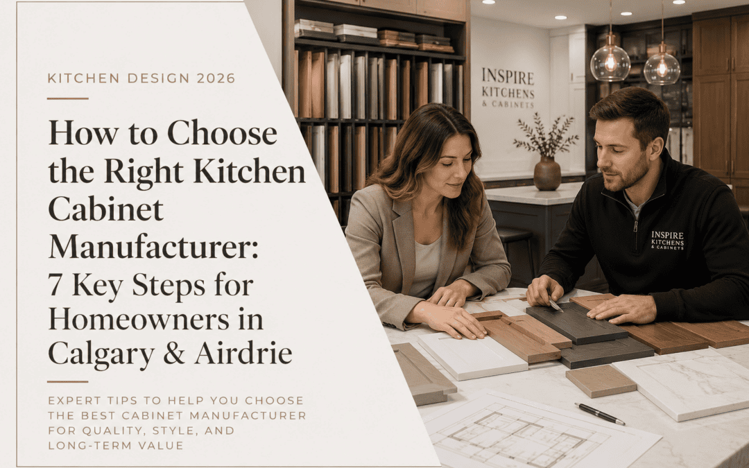How to Choose the Right Kitchen Cabinet Manufacturer: 7 Key Steps for Homeowners in Calgary & Airdrie